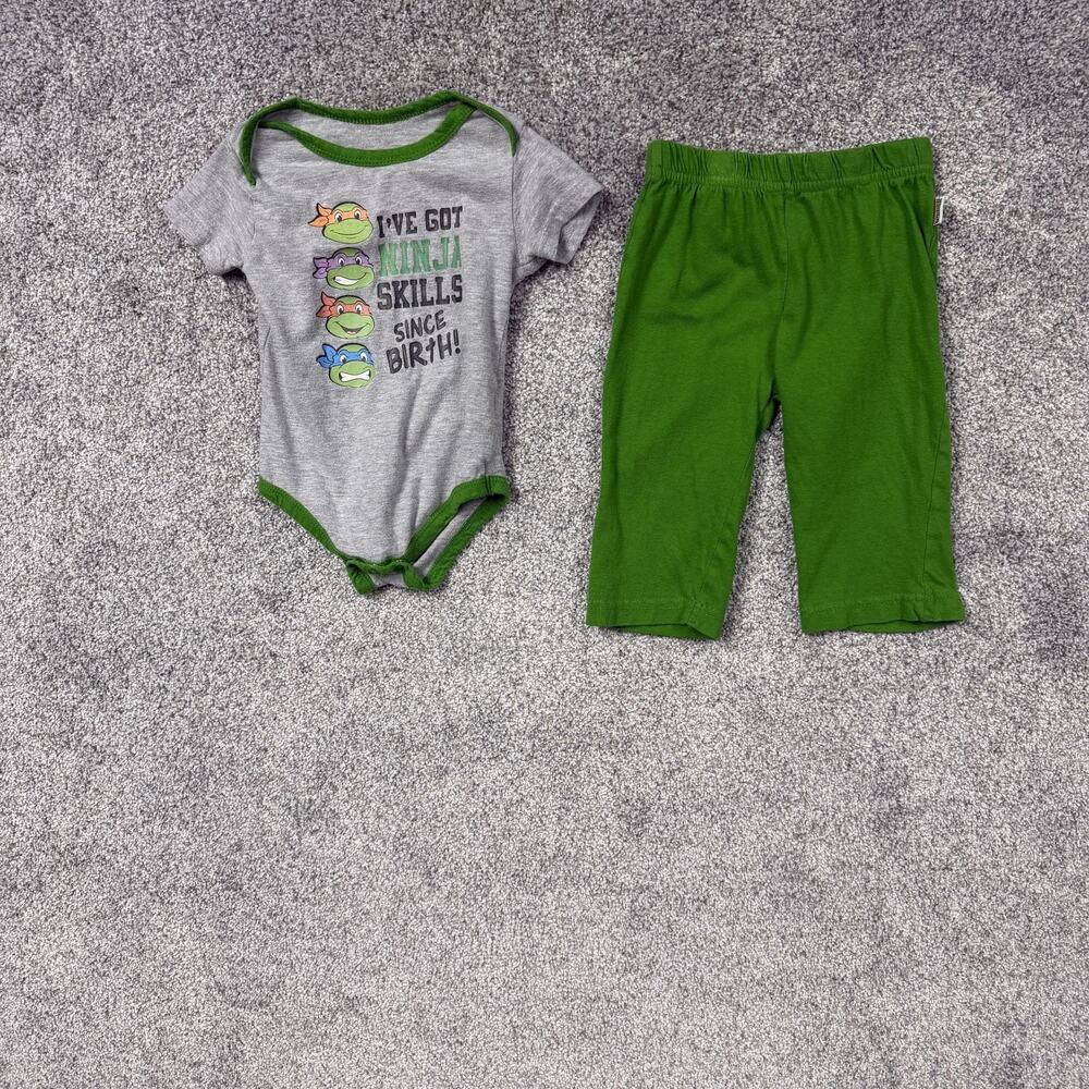 Nickelodeon Teenage Mutant Ninja Turtles Bodysuit Pants 6-9 Months TMNT Kidcore
